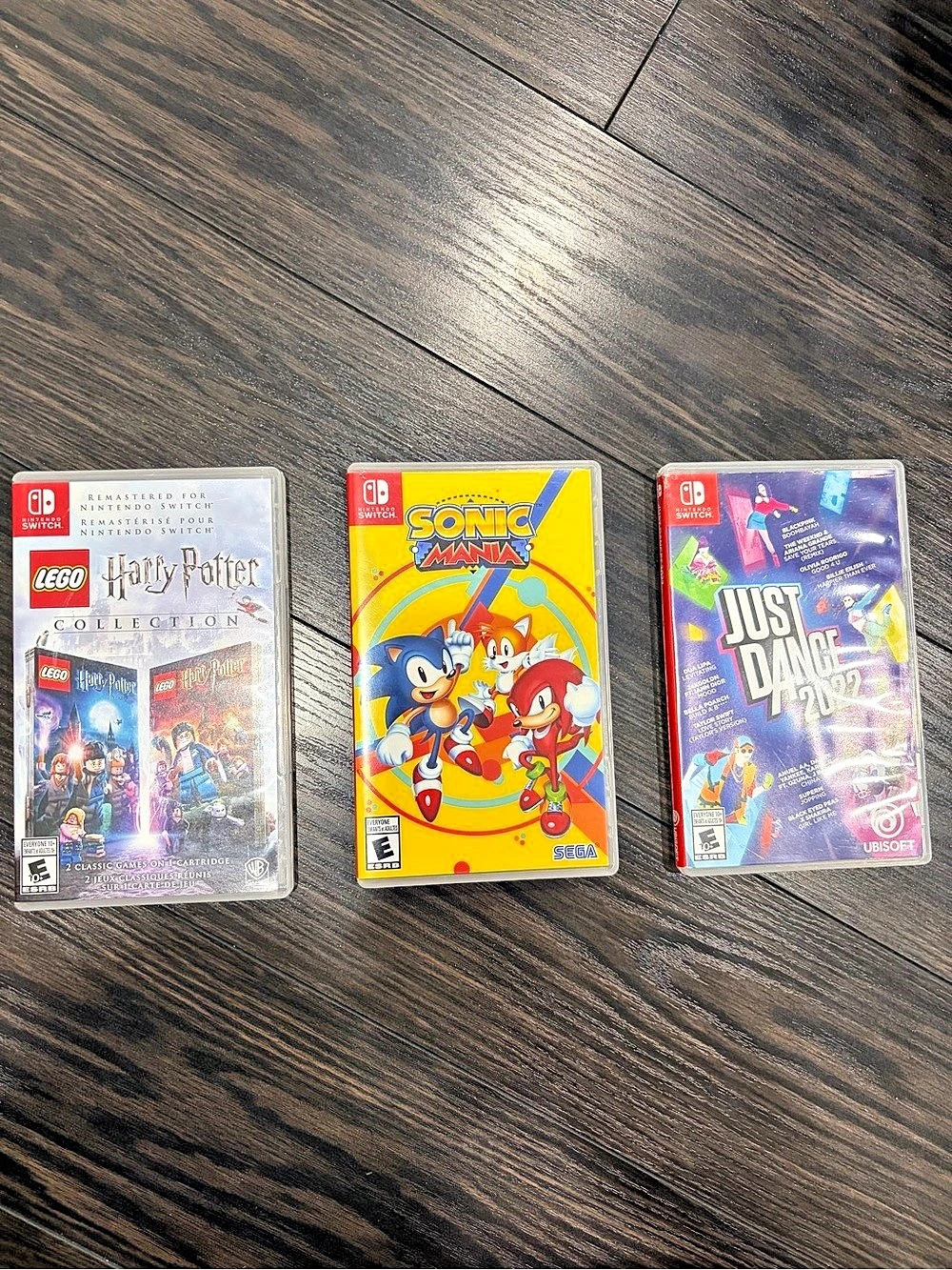 Nintendo Wii Game Bundle LEGO Harry Potter Sonic Colors Just Dance